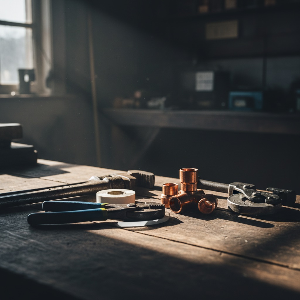 Professional plumbing tools and equipment